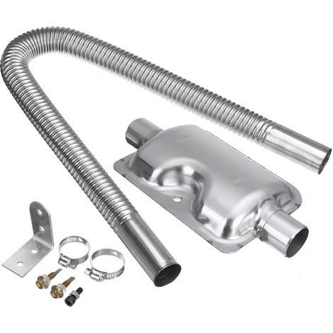 Kit complet tuyau échappement 600mm et silencieux 24mm pour chauffage air diesel stationnement camping-car E12935