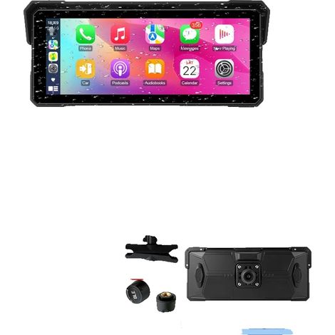 Navegación para motocicleta, CarPlay inalámbrico, Android Auto, Ninguno, Radio para motocicleta con TPMS (1/2)