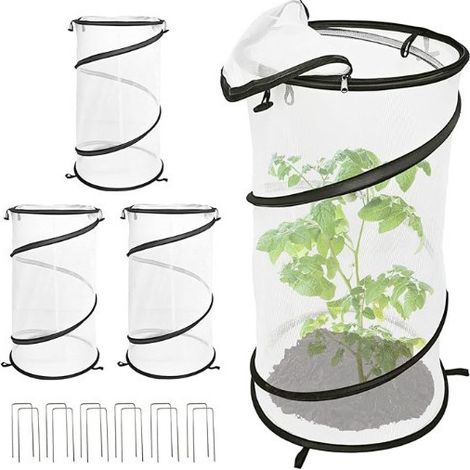4-teiliges Gartenschutzset Große Größen – Große, rutschfeste Stahldrahtbarriere (1/3)