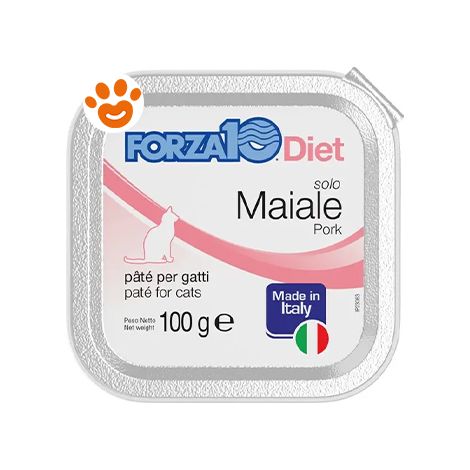 Forza10 Cat Solo Diet Maiale - Forza10 Cat Solo Diet Maiale - Vaschetta Da 100 Gr