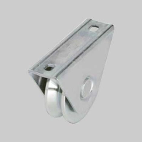 Ruota con supporto esterno per cancelli gola y 80 mm (1/2)