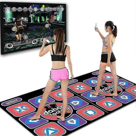 Tapis de danse interactif pour toute la famille avec 2 télécommandes (1/3)