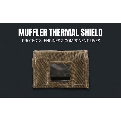 Couverture isolante pour pot d'échappement adaptée aux moteurs Rato 420cc, résistante à la chaleur, pour mini-pelle (1/5)