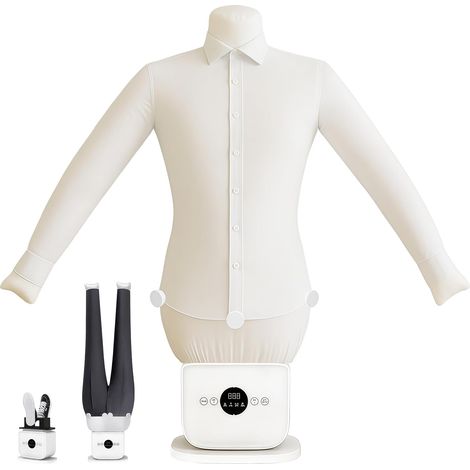 Fer à repasser automatique pour chemises, portable, avec fonction de temps pour chaussures, vêtements, pantalons et jupes, avec couverture sèche et séchage à 360° (3PCS) (1/5)