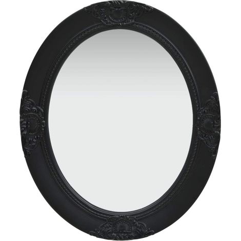 Espejo de pared estilo barroco negro 50x60 cm vidaXL