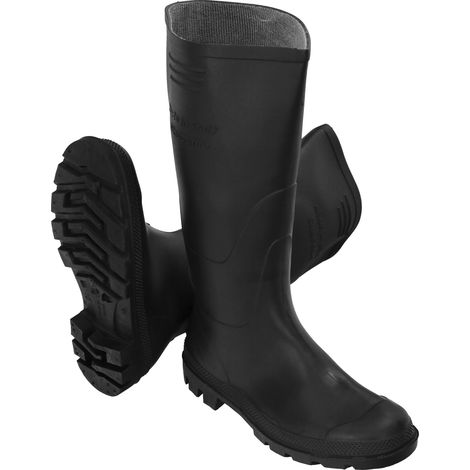 Bottes Hautes en Caoutchouc Noir Nº 43 (Paire)