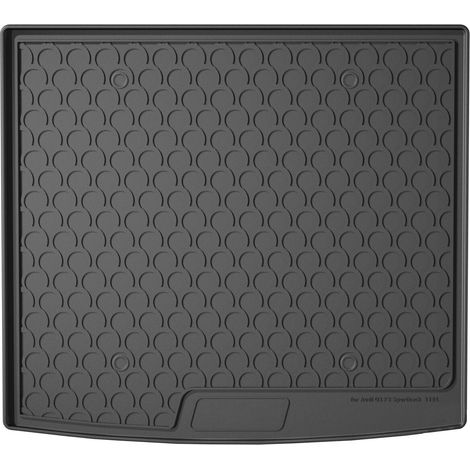 Vasca baule su misura in gomma sintetica - compatibile per  Audi Q3 Sportback (10/1907/25) baule alto, panca post. scorrevole