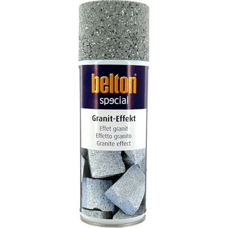 Peinture - BELTON - Bombe effet granit gris - 400ml - Intérieur/extérieur - Séchage rapide
