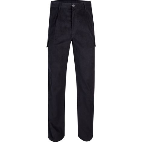 Pantalón Pana Multibolsillos Azul Marino S (1/5)
