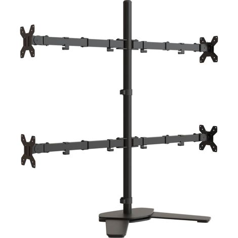 Supporto per Monitor in Acciaio Nero VESA 75/100 mm vidaXL