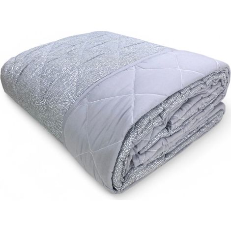 Trapuntino Fiocco – Copriletto Trapuntato Boy Grigio – Mezza Stagione, Microfibra Morbida – Made in Italy SINGOLO 1 PIAZZA (1/5)