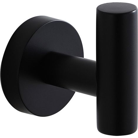 Porte-serviettes Inox Porte-papier Noir, Américain pendentif patère (1/4)