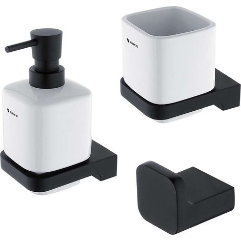 Nimco Maya - Bad-Accessoires-Set, mattschwarz MAC set-31K-T-90 (1/5)