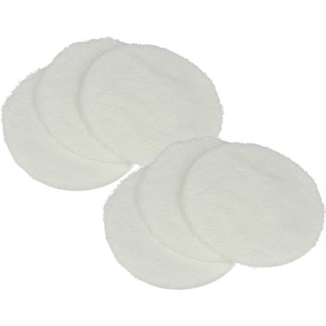 vhbw 6x almohadillas compatible con Kärcher FP 202, PST 1000, FP 303, FP 222 pulidora - Set de discos de pulir para parqué blanco