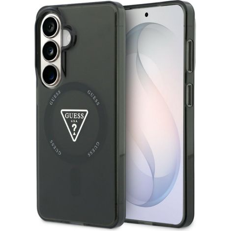 Guess IML Gradient Triangle MagSafe Hülle für Samsung Galaxy S26 Schwarz (1/5)