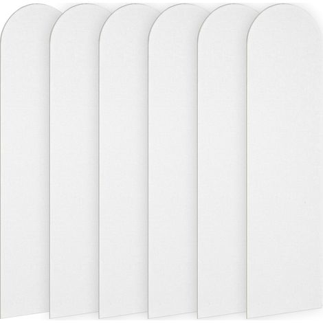 Sticker mural décoratif 3D (12 pièces), tapis mural autocollant anti-chocs, panneau mural 3D pour chambre et chambre d'enfant, blanc (1/5)