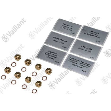 VAILLANT Set di sostituzione ugelli, 8 ugelli-D 1,50 VK 10-25/6-1 E-C e altri Vaillant-Nr. , 200133
