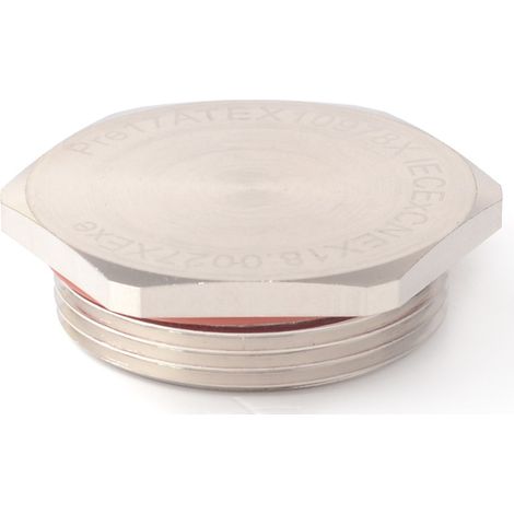 Bouchon obturateur RS PRO M32, Ø 32.2mm en Laiton nickelé, IP68 ( Prix pour Sachet de 5 ) (1/2)