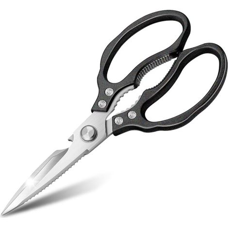 Kitchen Scissors, Multi-functional Stainless Steel Heavy Duty Sharp Scissors for Chicken, Poultry, Fish, Meat, Vegetable, Herbs (1/5)