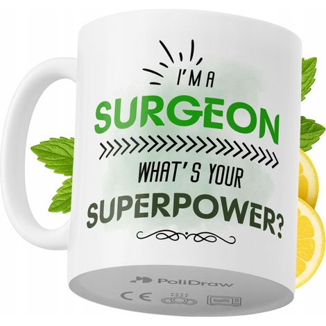 Taza de café/té divertida con diseño de texto humorístico para cirujanos. Taza ideal para cumpleaños, santos y días festivos. Taza premium para ocasiones especiales en casa, la oficina o el trabajo. C (1/5)