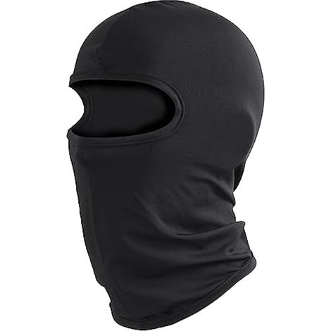 Masque facial multifonction pour le sport, cagoule d'hiver pour homme et femme, chaude pour sports de plein air, vélo, ski, snowboard, cyclisme, ski, moto, Noir , L/XL