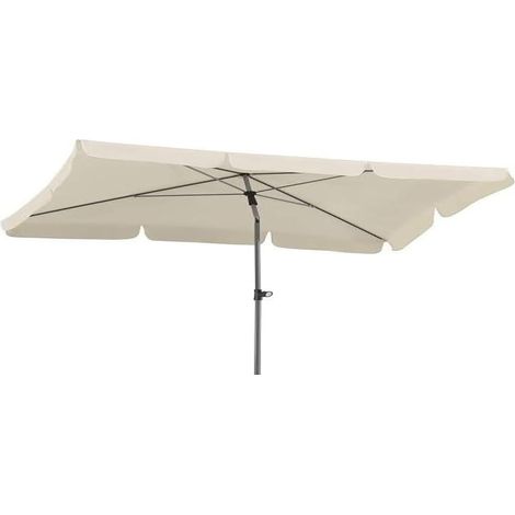 Parasol Ibiza, nature, env. 180 x 120 cm en 4 parties, rectangulaire (1/4)