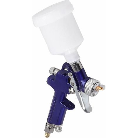 Mini pistolet à peinture en acier inoxydable air HVLP Alimenté par gravité 125ml (1/5)
