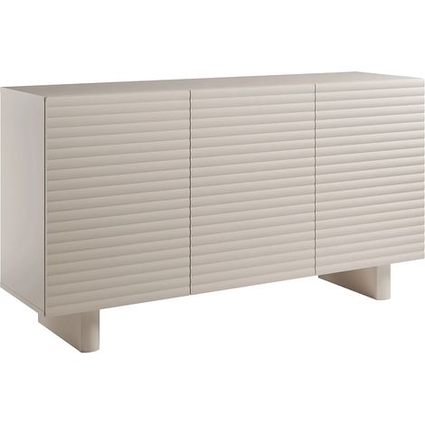 Buffet avec 3 portes en MDF - Beige - LUDIMA (1/5)