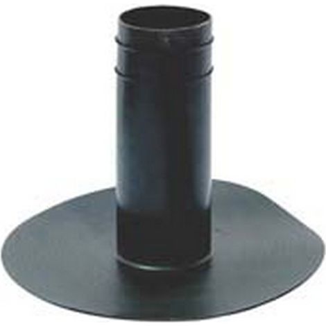 1PZ BOCCHETTONE DI SCARICO TONDO IN TPV NERO - mm.100