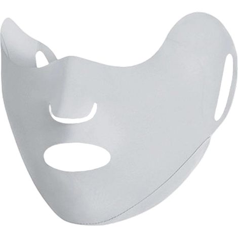 Masque de protection solaire respirant UPF50+, avec élastiques et design léger, protection UV optimale, idéal pour le travail, les chantiers et les activités extérieures.