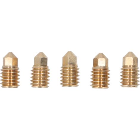 5 Pièces Buses Laiton 3D Haute Température 500℃, Connexion Étroite pour Bambu Lab X1 P1P, Diamètre 1.75mm 0.6mm (1/5)