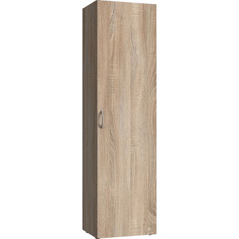 Schrank 1-türig Eiche MIAMI-43, B/H/T ca. 45/185/40 cm (1/4)