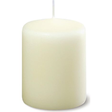 Bougies Cylindriques Ivoire - Ø 60 mm - Lot de 12