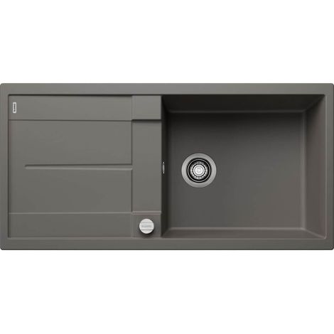 Evier Blanco Metra XL 6S Silgranit - GRIS VOLCAN - Vidage : Automatique