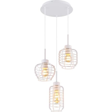 Pendelleuchte Deckenlampe Hängeleuchte Aluminiumstäbe höhenverstellbar H 120 cm