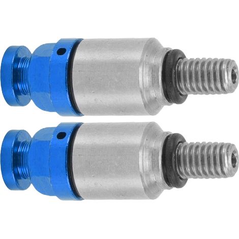 2x M5x0.8 Aluminium Soupape Purge Air Pression Fourche Remplacement Bleeder Valve Honda CRF150R CR125R CR250R CRF250R Bleu (1/5)