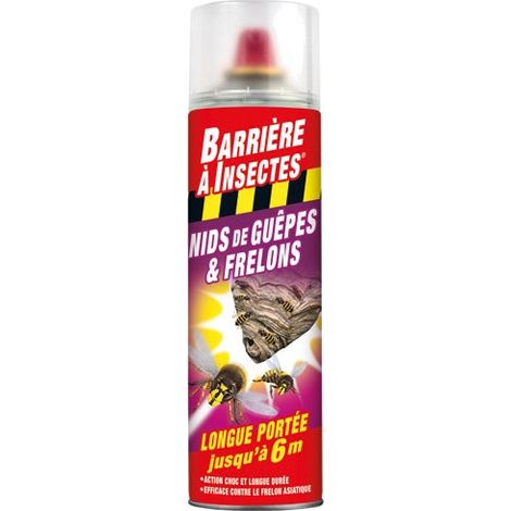 Aérosol Barrière à Insectes guêpes et frelons 500 ml protection longue durée (1/2)
