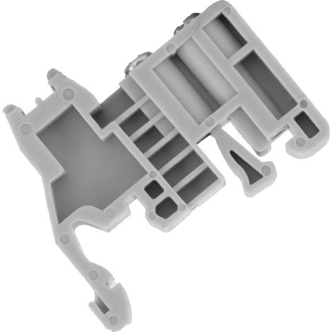 50 clips de fixation gris pour bornier sur rail DIN 35 mm (modèle 12) (1/5)
