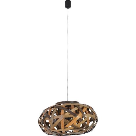 Suspension Luminaire Panier Abat-Jour à Tiges en 3 Coloris Douille E27 Ø 51 cm - PANGIVO (1/3)