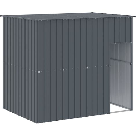 Maison Exclusive - Hundehütte mit Dach Anthrazit 214x153x181 cm V