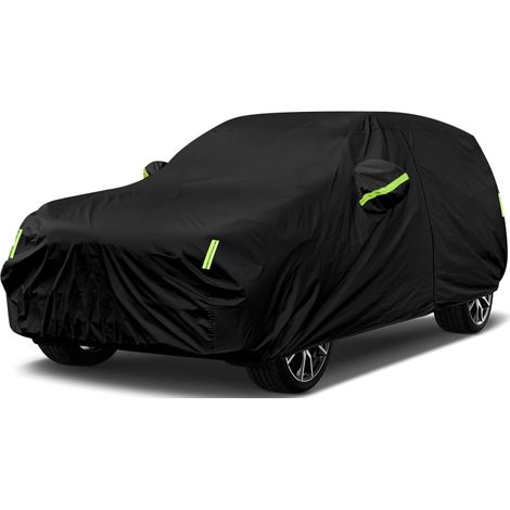 Car Cover Waterproof All Weather,7 Layers Heavy Duty Outdoor Full Car Cover, Snowproof Rainproof Windproof Sun UV Protection (PE+Cotton, Fit SUV Jeep-Length (191" to 200") (1/5)