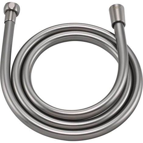 Verstärkter, platzfester PVC-Duschschlauch, 2 m, weiß, Badezimmer (1/5)
