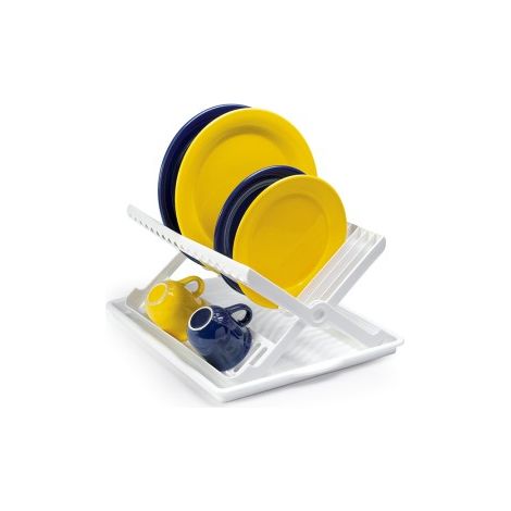 Scolapiatti da Cucina Pieghevole Colore Bianco