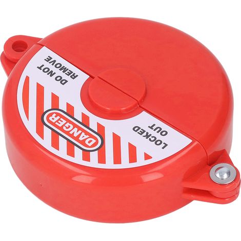 Sicherheitsventilverriegelung aus ABS-Kunststoff für Gartenabsperrventile, 64–127 mm Ventilstange, rot (1/5)