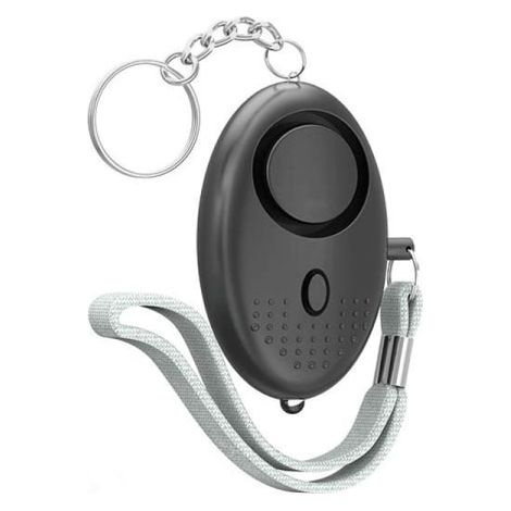 Alarme de poche 140 dB, porte-clés alarme personnelle femme, noir (1/5)