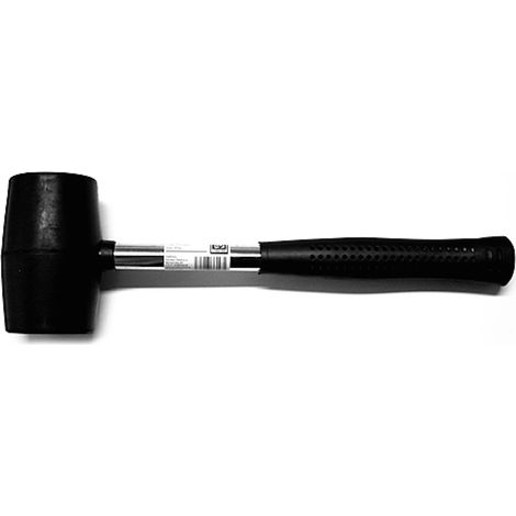 Hammer Strend Pro HM213 680 g, 300mm, Gummihammer, BlackHead, Metallgriff