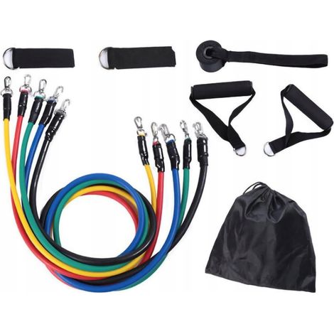 Bandas de resistencia para ejercicios de fitness, crossfit y rehabilitación, juego de 5 (1/5)