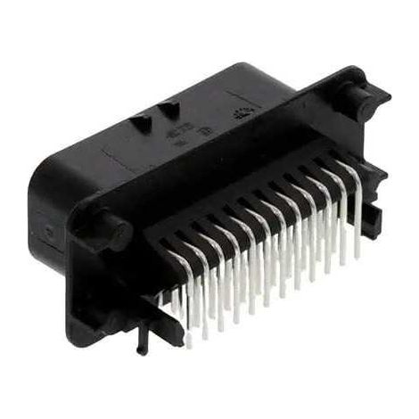 Connettore AmpSeal femmina 35 vie nero da circuito stampato 90° senza guarnizione