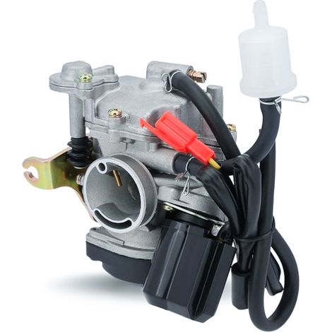 Carburateur 139QMB 139QMA pour scooter 4 temps GY6 49cc 50cc ATV 20 mm avec filtre à air et collecteur d'admission (1/4)