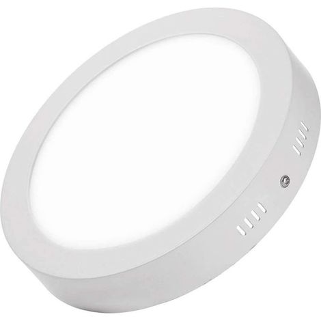 TrAdE Shop Traesio - Plafoniera Led Soffitto Lampade Plafoniere Da Soffitto Led 18w Resa 200w - -Bianco Freddo  Tondo    - (1/3)